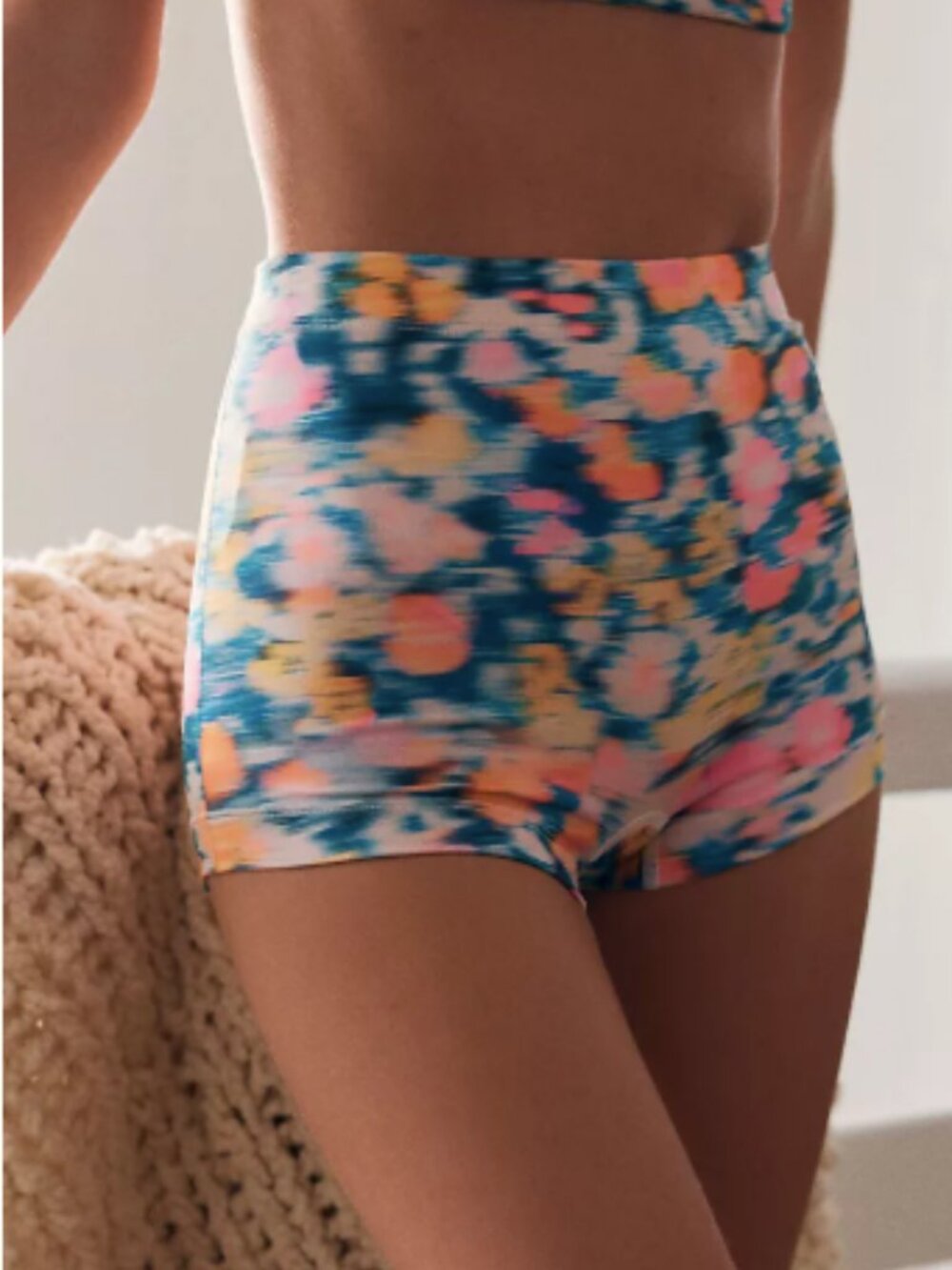 NWT Anthropologie LyreBird Seamless Printed Renna High-Rise Briefs (SM(
